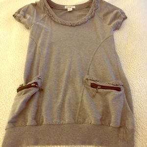 Kensie Gray Sweatshirt Pullover